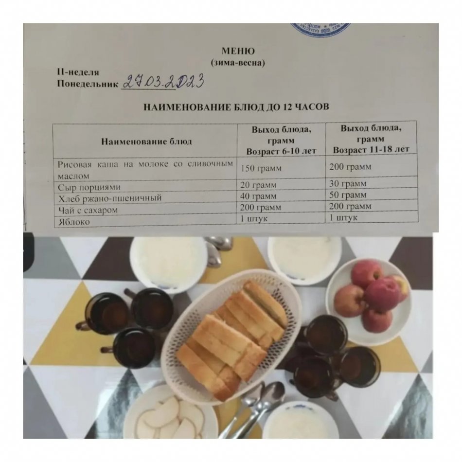 27.03.2023ж. Ыстық тамақ