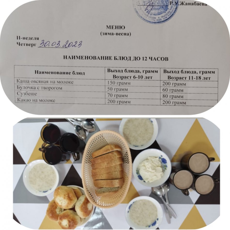 30.03.2023ж. Ыстық тамақ